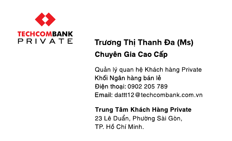 Danh thiếp Techcombank Private